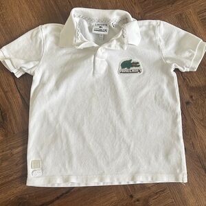 Lacoste MINECRAFT Kids White Polo Shirt